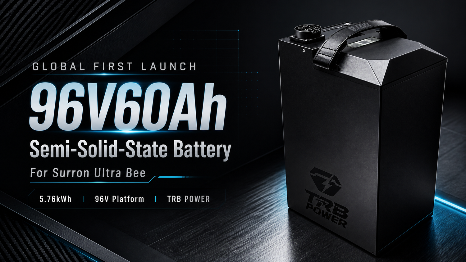 TRB POWER 96V60Ah semi-solid-state upgrade battery for Surron Ultra Bee