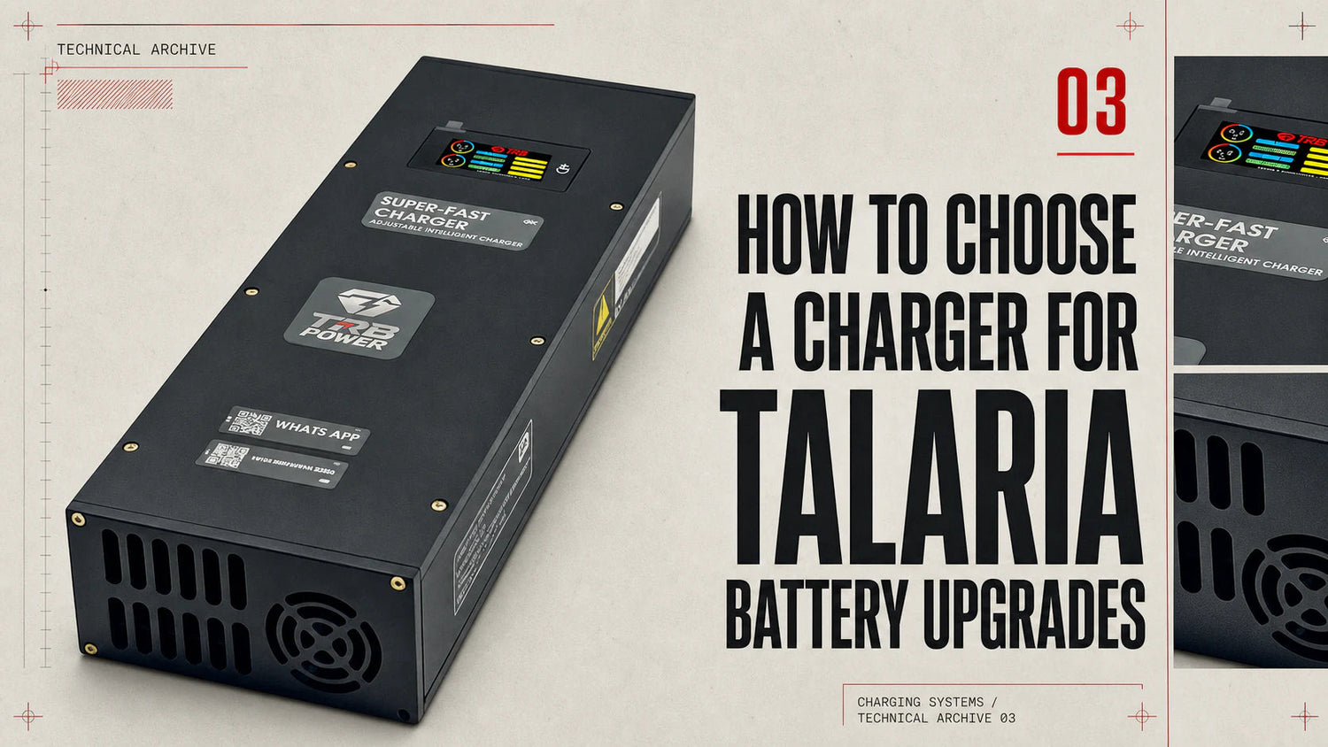 How to choose a charger for Talaria battery upgrades