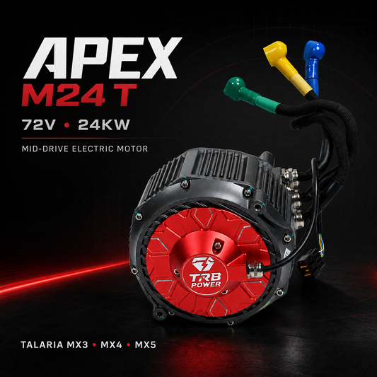 TRB Power APEX M24 T 72V 24KW Mid-Drive Electric Motor for Talaria MX3 MX4 MX5