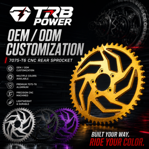 TRB POWER 58T CNC 7075 rear sprocket for Sur-Ron Light Bee