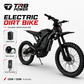 High Power Electric Dirt Bike 72V45Ah Battery 32kW Motor 35kW Controller for Extreme Riding