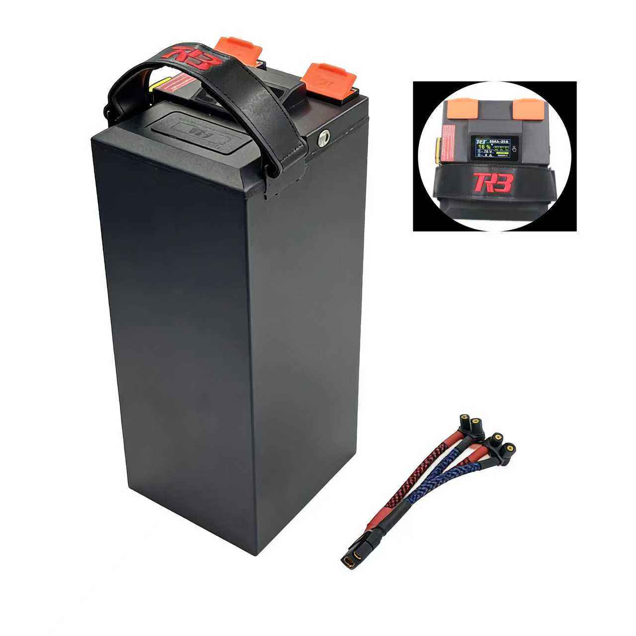 TRB Power 72V 40/45/50Ah Ultra High Power Lithium Battery - For Surron Light Bee / Talaria MX - Built-in GPS & 300A BMS