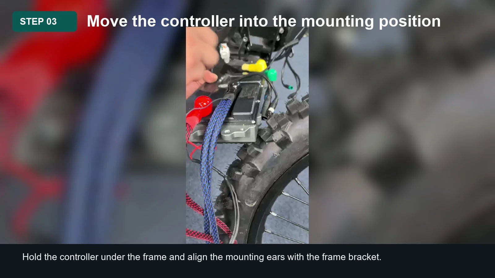 Light Bee Controller Installation Guide: Step 03, Move the controller into the mounting position